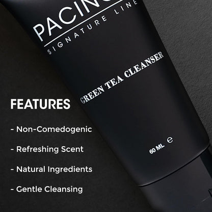 Green Tea Cleanser - Gentle Facial Cleanser - Nourishing Antioxidant Face Wash for Balanced Skin