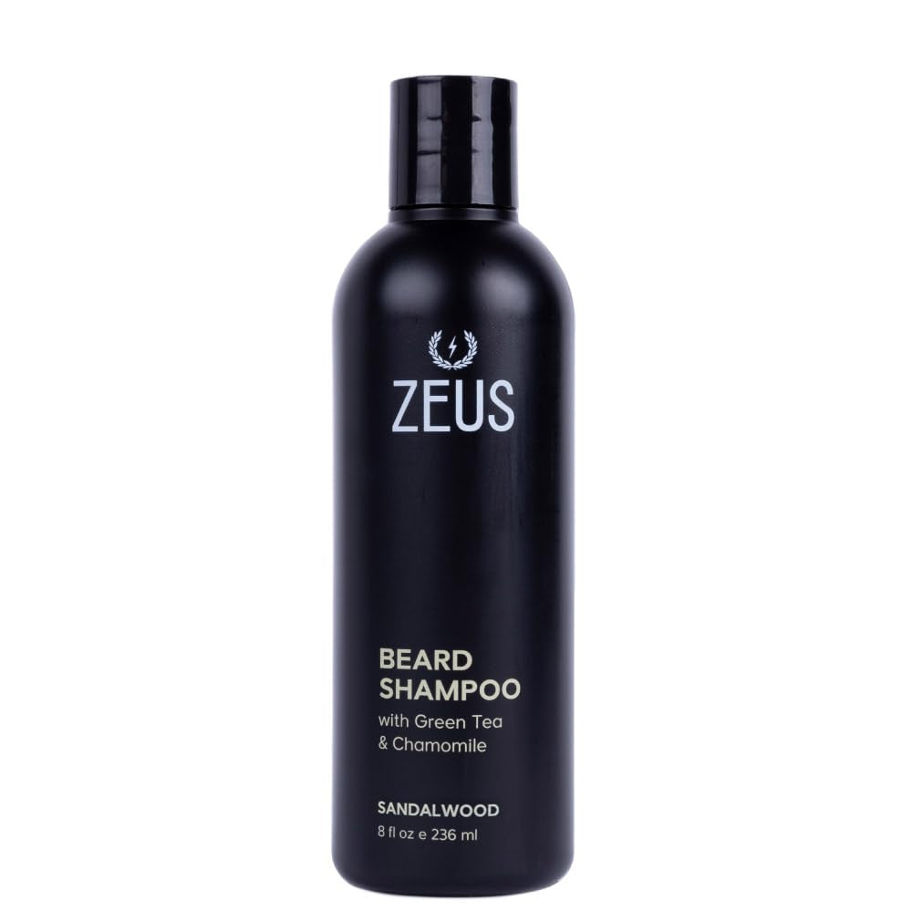 Beard Shampoo Wash for Men with Natural Oils (8 Fl Oz) Sandalwood